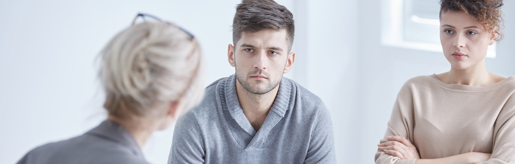 Couple participating in relationship counseling