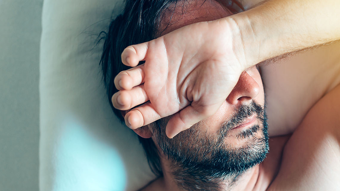 Man suffering from anxiety